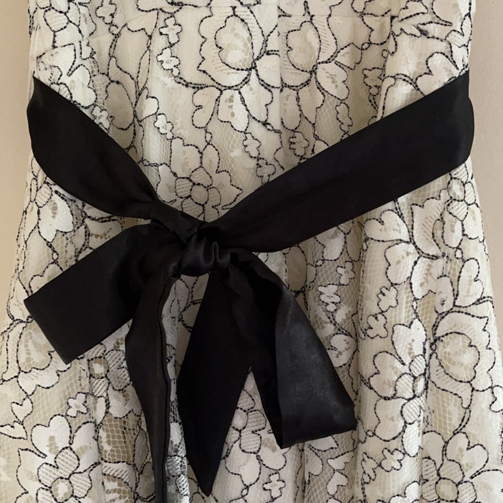 Beautiful Black and White Lace Dress!! - Picture 4 of 6